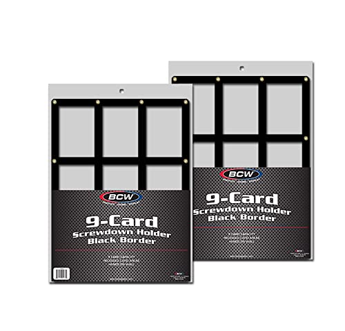 Amazon.co.jp: BCW 9カード ブラック ボーダー スクリューダウン